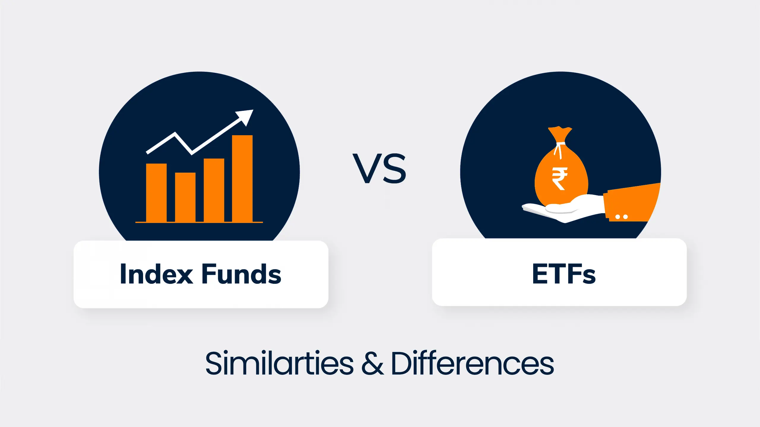 Index funds vs ETFs similarities and differences